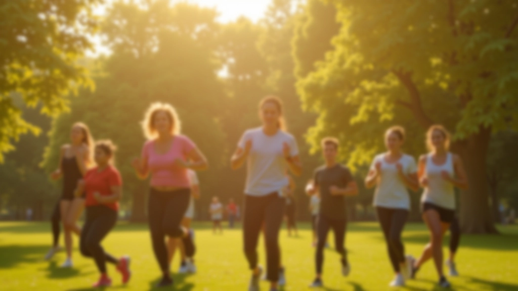 Personnes faisant du sport en plein air