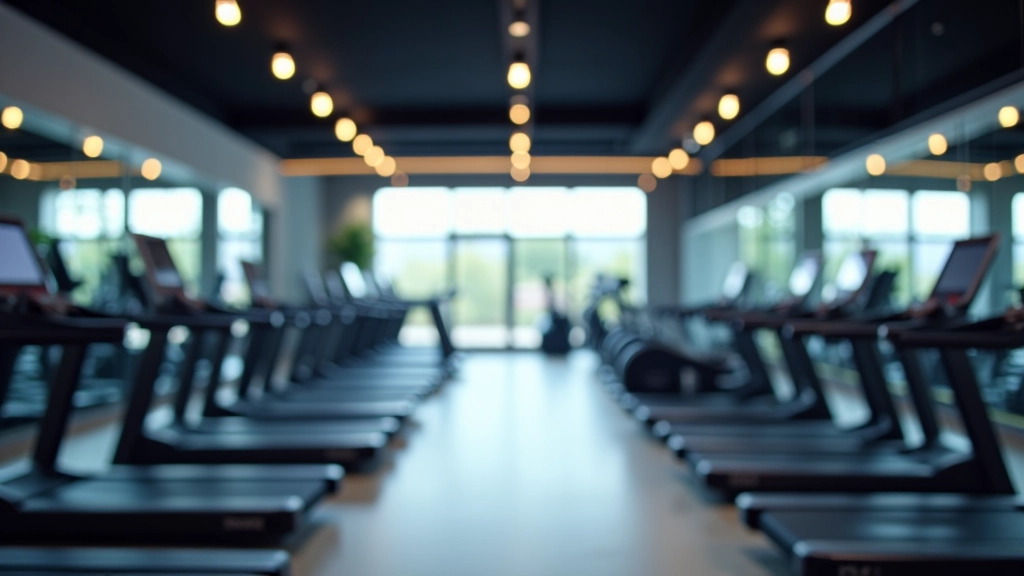 Installation de salle de sport moderne avec équipements